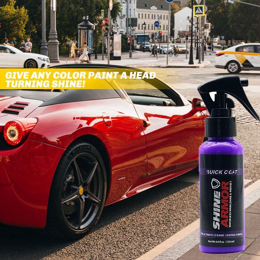 🚗✨ Spray Céramique SHINE ARMOR 125 ml – Brillance Effet Miroir & Protection Hydrophobe Instantanée 💧🛡️